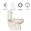 Image for Project Source 1.28 GPF Elongated Chair Height 2-Piece Toilet