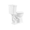 Image for Danville White Elongated Chair height 12-in Rough-In WaterSense 1.28 GPF Touchless Slow Close Feature 2-piece