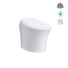Image for Bidet Toilet White Single Elongated Standard Height Smart Soft Close 1-piece Bidet 12-in Rough-In WaterSense Labeled 1.28 GPF
