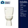 Image for Project Source 1.28 GPF Elongated Chair Height 2-Piece Toilet