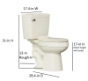 Image for Project Source 1.28 GPF Elongated Chair Height 2-Piece Toilet