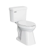 Image for White Elongated Chair height 12-in Rough-In WaterSense 0.8 GPF Single Slow Close Feature 2-piece
