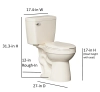 Image for Project Source 1.28 GPF Elongated Chair Height 2-Piece Toilet