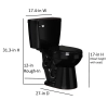 Image for Project Source 1.28 GPF Elongated Chair Height 2-Piece Toilet