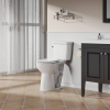 Image for White Elongated Tall height 12-in Rough-In WaterSense 1.28 GPF Single Slow Close Feature 2-piece