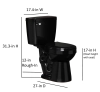 Image for Project Source 1.28 GPF Elongated Chair Height 2-Piece Toilet