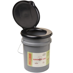 Reliance Products Luggable Loo Portable 5 Gallon Toilet W Snap on Lid