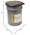 Image for Reliance Products Luggable Loo Portable 5 Gallon Toilet Gray