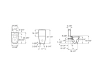 Image for ROUND - Back to wall vitreous china two-piece Rimless toilet with dual outlet