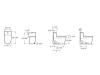 Image for One-piece toilet with vertical outlet. S-Trap 12"