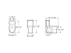 Image for Vitreous china two-piece toilet S-Trap 12", elongated, concealed