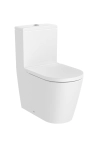 Image for ROUND - Back to wall vitreous china two-piece Rimless toilet with dual outlet