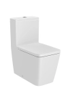 Image for SQUARE - Back to wall vitreous china two-piece Rimless toilet with dual outlet