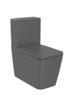 Image for SQUARE - Back to wall vitreous china two-piece Rimless toilet with dual outlet