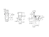 Image for Vitreous china two-piece Rimless toilet with dual outlet