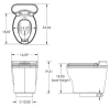 Image for AF Elongated Toilet