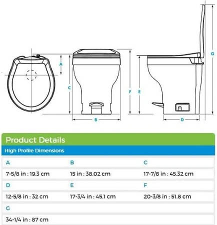 Aqua-Magic® VI Permanent RV Toilet