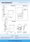 Image for WOODBRIDGE Moder Design, Elongated One piece Toilet Dual flush 1.0/1.6 GPF,with Soft Closing Seat, white, T-0032