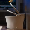 Image for WOODBRIDGE B0970S Smart Bidet Tankless Toilet Elongated One Piece Chair Height, Auto Flush, Foot Sensor Operation, Heated Seat with Integrated Multi Function Remote Control in White