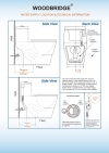 Image for WOODBRIDGEE One Piece Toilet with Soft Closing Seat, Chair Height, 1.28 GPF Dual, Water Sensed, 1000 Gram MaP Flushing Score Toilet, B0942, Biscuit