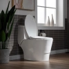 Image for WOODBRIDGE T-0042 One Piece 1.1GPF/1.6 GPF Dual Flush Elongated Toilet with Non-Electric Toilet Seat in White