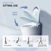 Image for WOODBRIDGE EBT700 One Piece Elongated Smart Toilet Bidet, Auto Open & Close, Auto Flush, Foot Sensor Operation, Heated Seat with Integrated Multi Function Remote Control in White