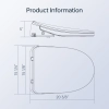 Image for WOODBRIDGE Elongated 1-Piece Toilet with Advanced Auto Open & Close Bidet Smart Toilet Seat, Child Wash, Chair Height, 1000 Gram MaP Flushing Score, 1.28 GPF Dual, Water Sensed