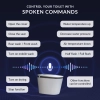Image for WOODBRIDGE B0931S Smart Bidet Toilet with 1.28 GPF Dual Flush Auto Open & Close, Foot Sensor Flush, Voice Control,1000 Gram Map Flushing Score, LED Display, Chair Height Design and Cleaning Foam Dispenser
