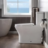 Image for WOODBRIDGE Modern One Piece Dual Flush 1.28 GP Toilet,with Soft Closing Seat, Matte Black Button B0750-MB, White
