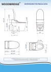 Image for WOODBRIDGE B0960S Auto Flush, Auto Open & Auto Close, 1.28 GPF Single Flush Toilet with Intelligent Smart Bidet Seat and Wireless Remote Control, Chair Height
