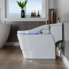 Image for WOODBRIDGE Toilet & Bidet Luxury Elongated One Piece Advanced Smart Seat with Temperature Controlled Wash Functions and Air Dryer, Toilet with Bidet. T-0737, Bidet & Toilet