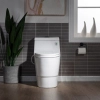 Image for WOODBRIDGE T-0042 One Piece 1.1GPF/1.6 GPF Dual Flush Elongated Toilet with Non-Electric Toilet Seat in White