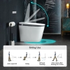 Image for WOODBRIDGE B0931S Smart Bidet Toilet with 1.28 GPF Dual Flush Auto Open & Close, Foot Sensor Flush, Voice Control,1000 Gram Map Flushing Score, LED Display, Chair Height Design and Cleaning Foam Dispenser