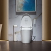 Image for WOODBRIDGE EBT700 One Piece Elongated Smart Toilet Bidet, Auto Open & Close, Auto Flush, Foot Sensor Operation, Heated Seat with Integrated Multi Function Remote Control in White