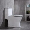 Image for WOODBRIDGEBath T-0031 WOODBRIDGE T-0031 Short Compact Tiny One Piece Toilet with Soft Closing Seat, Small Toilet