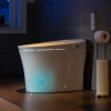 Image for WOODBRIDGE B0970S Smart Bidet Tankless Toilet Elongated One Piece Chair Height, Auto Flush, Foot Sensor Operation, Heated Seat with Integrated Multi Function Remote Control in White