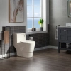 Image for WOODBRIDGEE One Piece Toilet with Soft Closing Seat, Chair Height, 1.28 GPF Dual, Water Sensed, 1000 Gram MaP Flushing Score Toilet, B0942, Biscuit