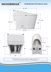 Image for WOODBRIDGE B0960S Auto Flush, Auto Open & Auto Close, 1.28 GPF Single Flush Toilet with Intelligent Smart Bidet Seat and Wireless Remote Control, Chair Height