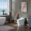 Image for WOODBRIDGE T-0047 One Piece 1.1GPF/1.6 GPF Dual Flush Elongated Toilet with Advance Smart Bidet Toilet in White