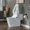 Image for WOODBRIDGE Toilet & Bidet Luxury Elongated One Piece Advanced Smart Seat with Temperature Controlled Wash Functions and Air Dryer, Toilet with Bidet. T-0737, Bidet & Toilet