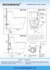 Image for WOODBRIDGEBath T-0019, Dual Flush Elongated One Piece Toilet with Soft Closing Seat, Chair Height, Water Sense, High-Efficiency, T-0019 Rectangle Button (2 -Pack)