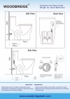 Image for WOODBRIDGEBath T-0031 WOODBRIDGE T-0031 Short Compact Tiny One Piece Toilet with Soft Closing Seat, Small Toilet