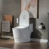 Image for WOODBRIDGE T-0047 One Piece 1.1GPF/1.6 GPF Dual Flush Elongated Toilet with Advance Smart Bidet Toilet in White