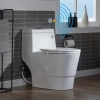 Image for WOODBRIDGE B-0940-A Modern One-Piece Elongated toilet with Soft Closed Seat and Hand Free Touchless Sensor Flush Kit, White