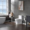 Image for WOODBRIDGE Moder Design, Elongated One piece Toilet Dual flush 1.0/1.6 GPF,with Soft Closing Seat, white, T-0032