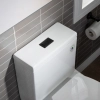 Image for WOODBRIDGE Modern One Piece Dual Flush 1.28 GP Toilet,with Soft Closing Seat, Matte Black Button B0750-MB, White