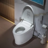 Image for WOODBRIDGE EBT700 One Piece Elongated Smart Toilet Bidet, Auto Open & Close, Auto Flush, Foot Sensor Operation, Heated Seat with Integrated Multi Function Remote Control in White
