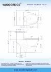 Image for WOODBRIDGEBath T-0019, Dual Flush Elongated One Piece Toilet with Soft Closing Seat, Chair Height, Water Sense, High-Efficiency, T-0019 Rectangle Button (2 -Pack)