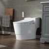 Image for WOODBRIDGE T-0047 One Piece 1.1GPF/1.6 GPF Dual Flush Elongated Toilet with Advance Smart Bidet Toilet in White