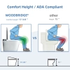 Image for WOODBRIDGE B0931S Smart Bidet Toilet with 1.28 GPF Dual Flush Auto Open & Close, Foot Sensor Flush, Voice Control,1000 Gram Map Flushing Score, LED Display, Chair Height Design and Cleaning Foam Dispenser